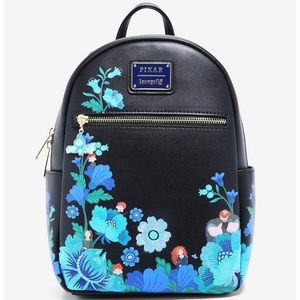 Loungefly Disney Pixar Brave Merida Botanical Mini Backpack & Cardholder set